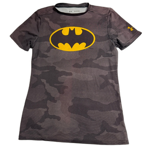 Under Armour Batman Logo Camouflage Compression Top Tee Activewear Youth Boy XL